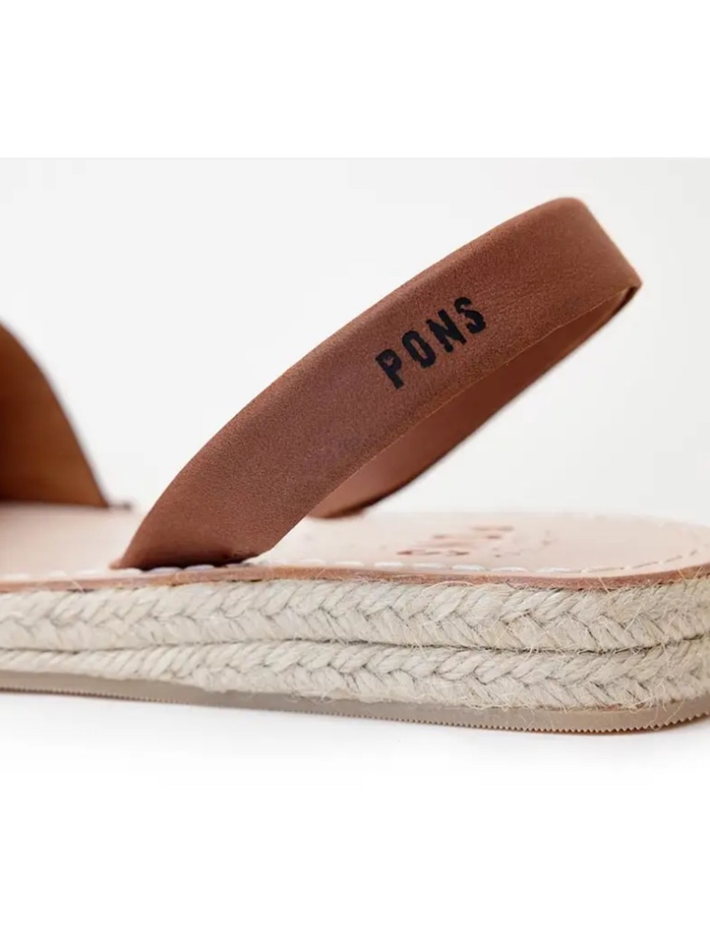 NIB Pons Shoes - Classic Espadrille Brown Size 9 - Picture 4 of 7